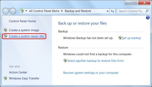 Hp Pcs Creating And Using A System Repair Disc Windows 7 Hp