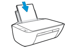 Illustration : Chargement du papier dans le bac d'alimentation